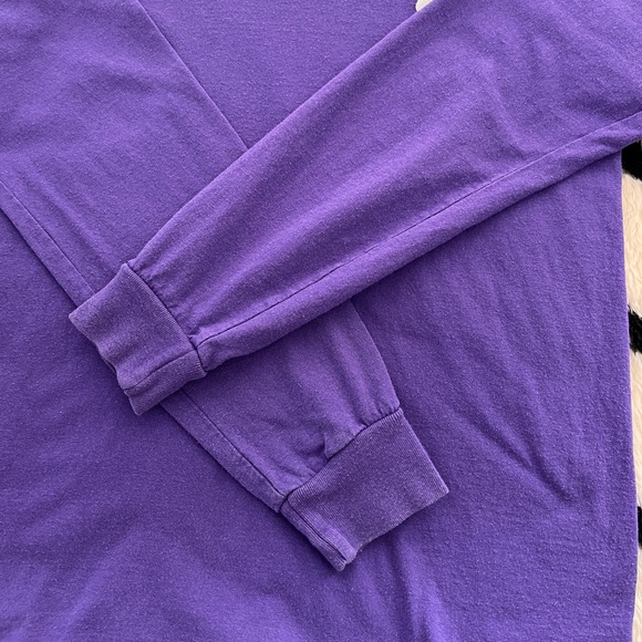 Trader Joe’s Long Sleeve Crew Shirt in Purple - Picture 6 of 8